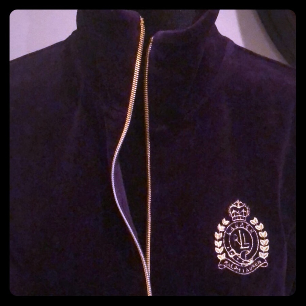 👍sold👍👍Ralph Lauren velvet Active tops - Picture 2 of 6